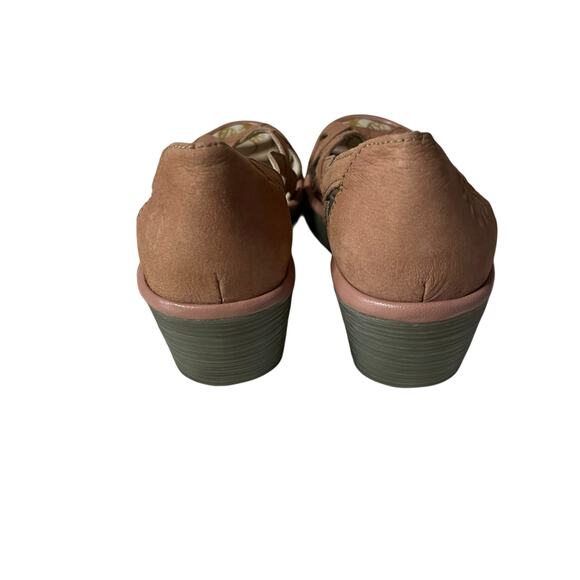 Fly London Yadi Wedge Sandals in Rose EUC Size 39 / 8 -8.5 - Picture 12 of 15
